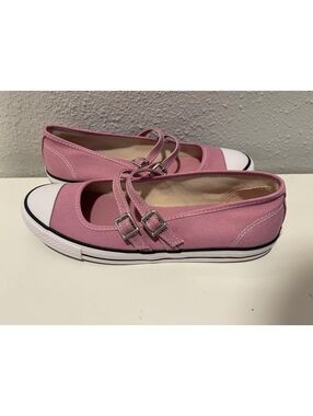 Converse Pink Mary Jane Style Canvas Sneakers Size US 6 / EU